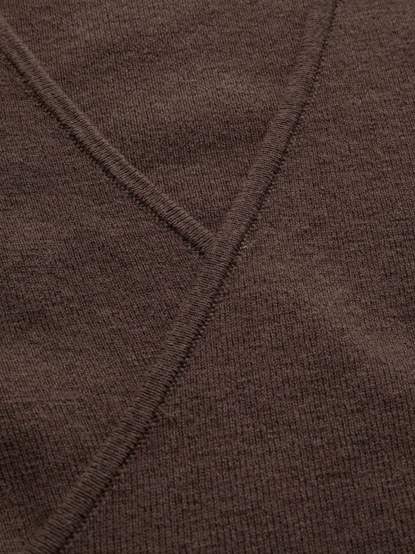 Wool-blend V-neck Solid Ruched Knitted Long Sleeve Top | Cider