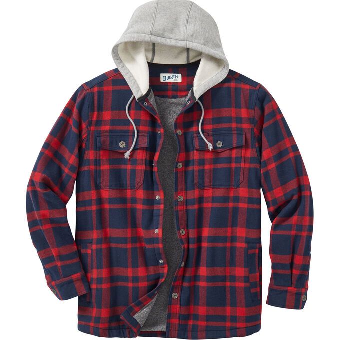 Men's Flapjack Relaxed Fit Hooded Shirt Jac | Duluth Trading Company
