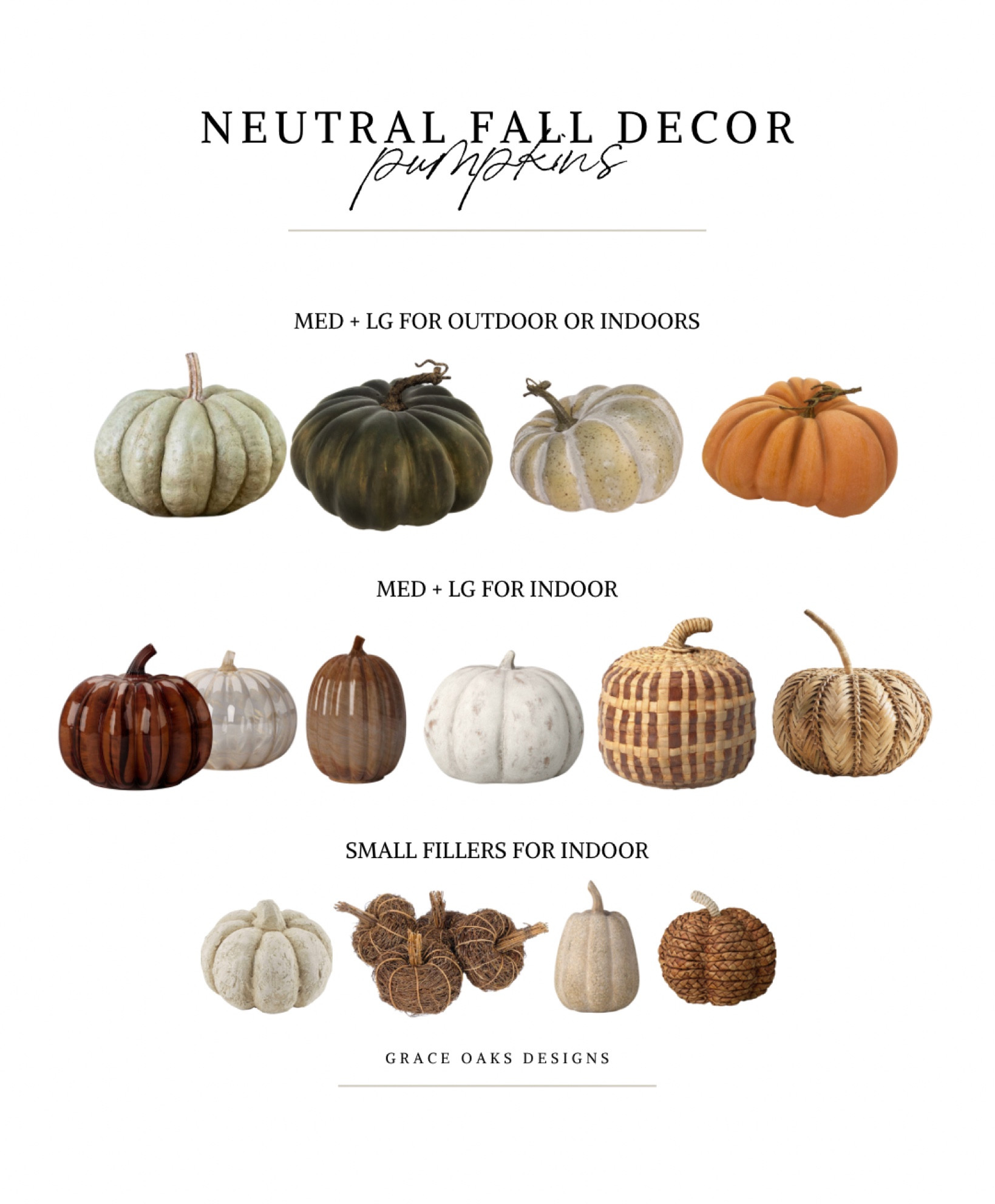 neutral fall pumpkins for indoors & porch decor 

Heirloom pumpkin. Green pumpkins. Fall decor. Fall home decor. Fall pumpkins. Rattan pumpkin. Glass pumpkin. Textured pumpkins  

#LTKSeasonal #LTKhome #LTKfindsunder50