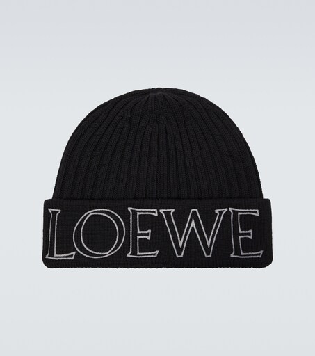 Logo embroidered wool beanie | Mytheresa (UK)