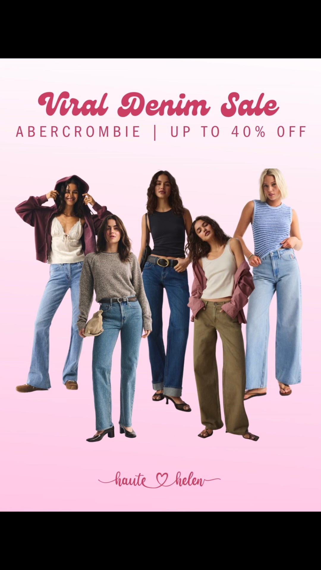 @abercrombie's Viral
denim sale is here!😍

Grab pieces for up to 40% off!
Hurry! They sell out fast ✨

#Denim #deals #salealert

#LTKSaleAlert #LTKootd #LTKOver40
