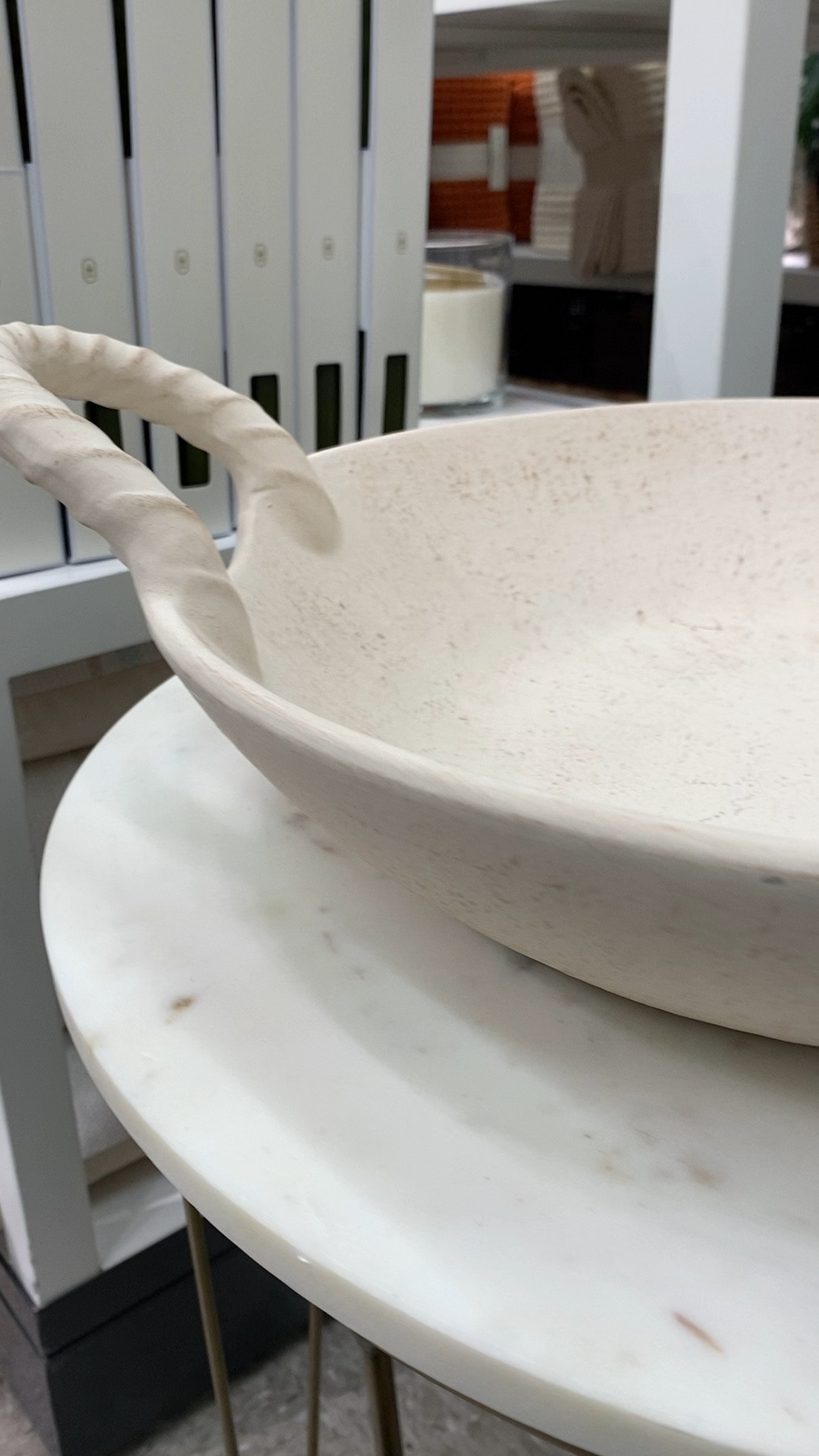 Sharing this gorgeous ceramic, handled bowl. 🤍 It would be beautiful on a kitchen island, coffee table, or dining table. 🤍 It would also make a great substrate for mosaic art. 🤍 For mosaic tips, tutorials, inspiration, and so much more please visit my YouTube channel: YouTube.com/julieweilbacher. Follow @julieweilbacher on Instagram for all things mosaic art. ceramic bowl - coffee table decor - mosaic - twisted handle bowl - mosaic art - antique white bowl - hostess gift - tabletop decor - fall home decor - mosaics

#LTKHome #LTKSeasonal #LTKFindsUnder50