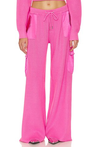 SER.O.YA Daph Knit Cargo Pant in Malibu Pink from Revolve.com | Revolve Clothing (Global)