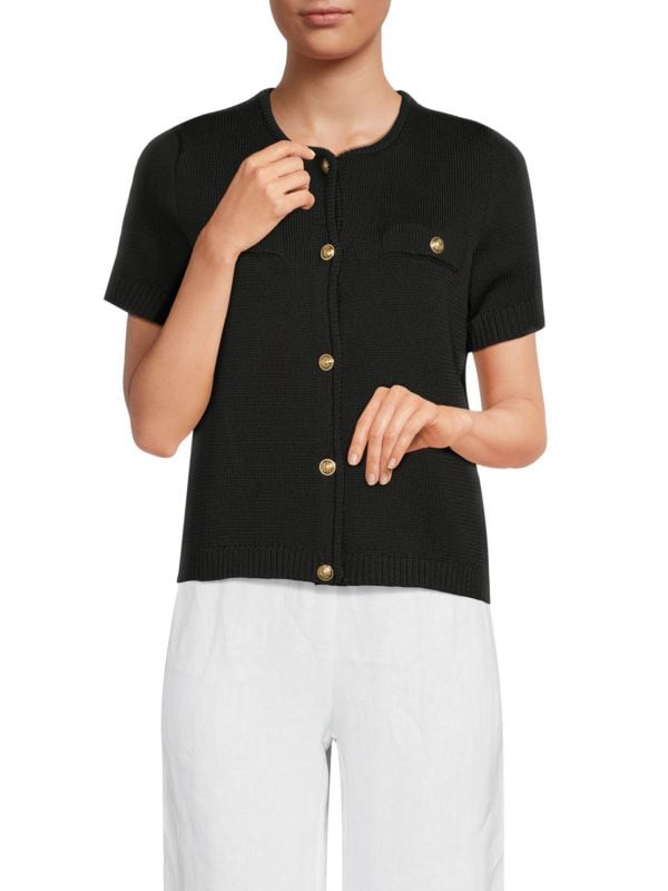 Short Sleeve Cardigan | Saks Fifth Avenue OFF 5TH