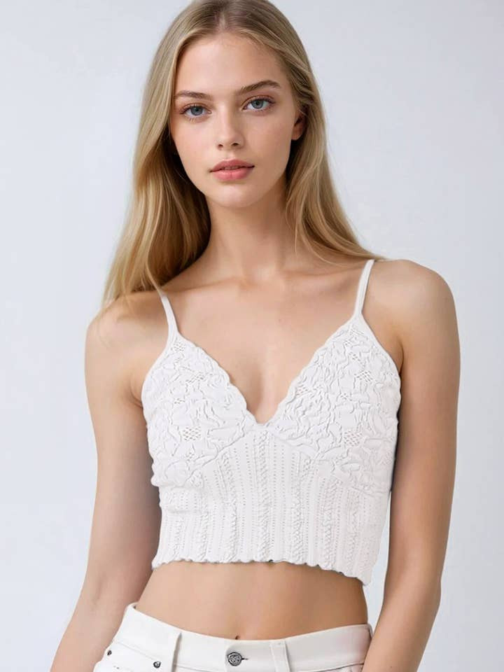 Lace Textured Bralette | Care Tucker
