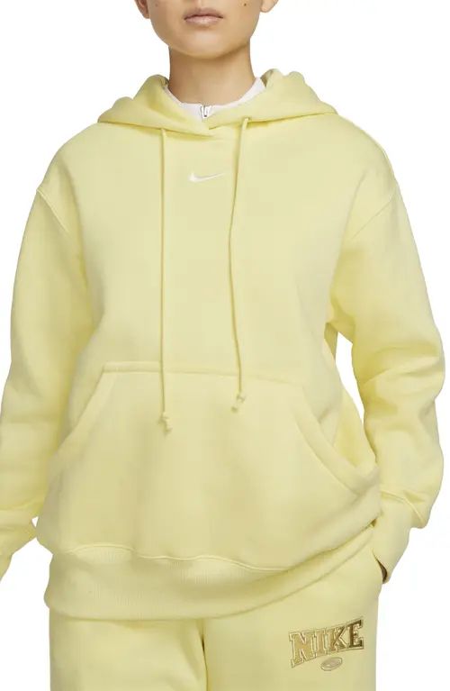 Nike Sportswear Phoenix Oversize Fleece Hoodie in Lemon Chiffon/Sail at Nordstrom, Size Small Regula | Nordstrom