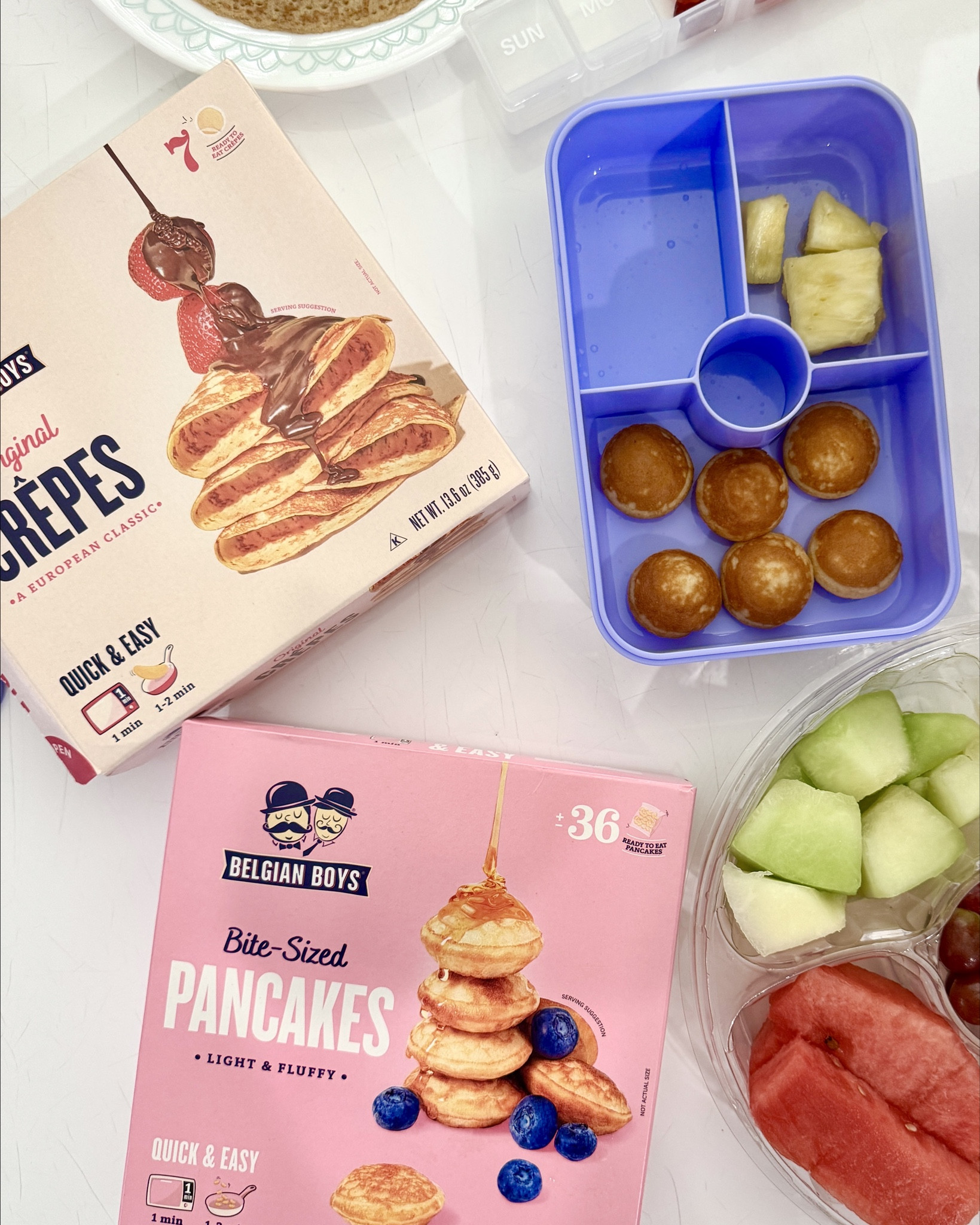 New family easy breakfast favorite that our kids are especially loving for breakfast and to bring for school lunch. Both the Belgian Boys delicious crepes and mini pancakes are from Target that we have Shipt deliver every week to us. 

#LTKFamily #LTKHome #LTKKids