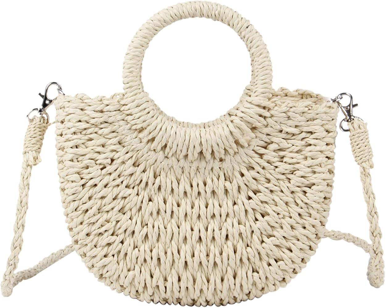 Freie Liebe Small Straw Purses Beach Woven Tote Bags for Women Summer Rattan Crossbody Bags Top H... | Amazon (US)