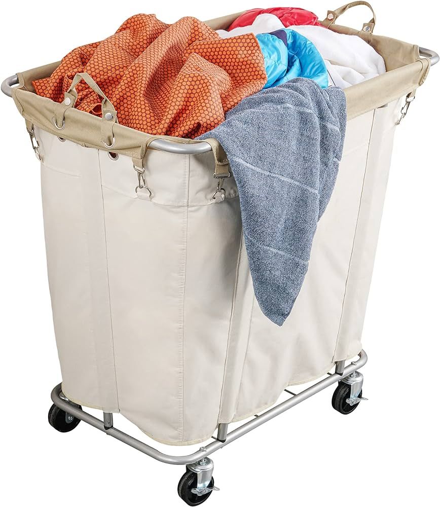 PLKOW Laundry Cart with Wheels 320L Large Rolling Laundry Cart for Commercial/Home, Rolling Laund... | Amazon (CA)