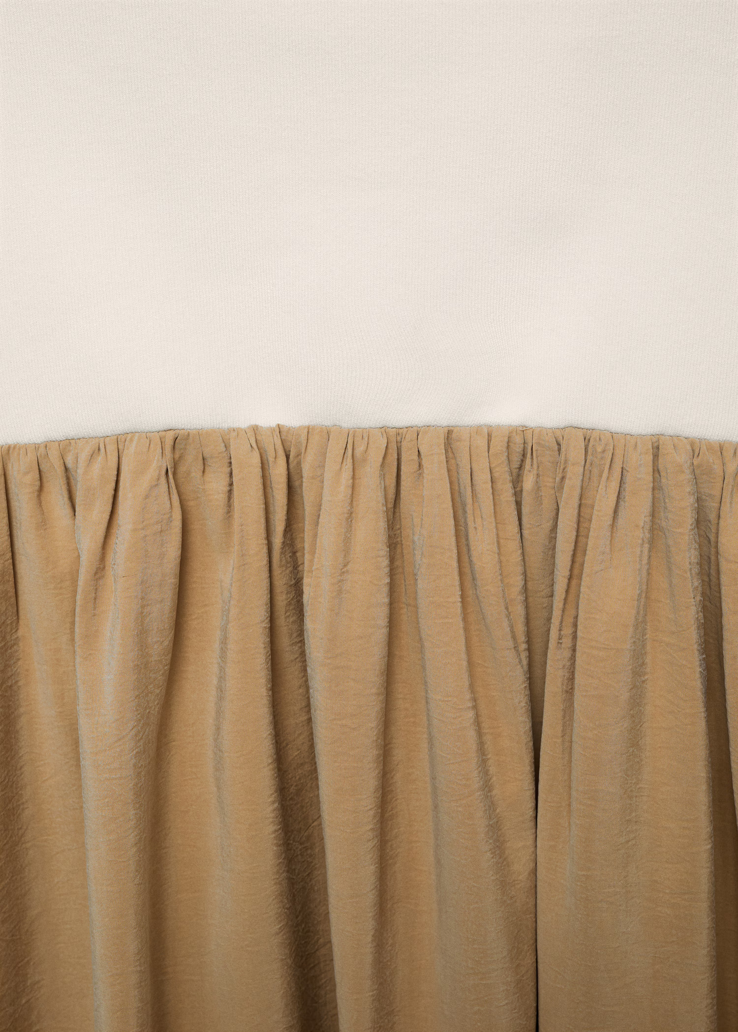 Combined knitted balloon dress - Women | MANGO United Kingdom | MANGO (UK)