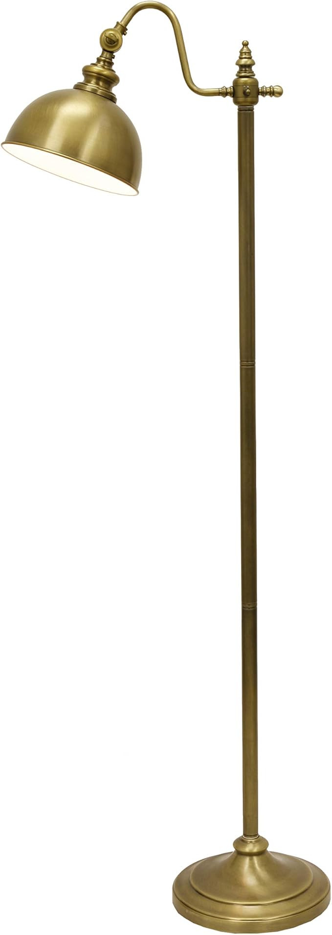 Decor Therapy PL3900 Chloe Pharmacy Floor Lamp, 7.8x14.57x21.93, Zadar Brass | Amazon (US)