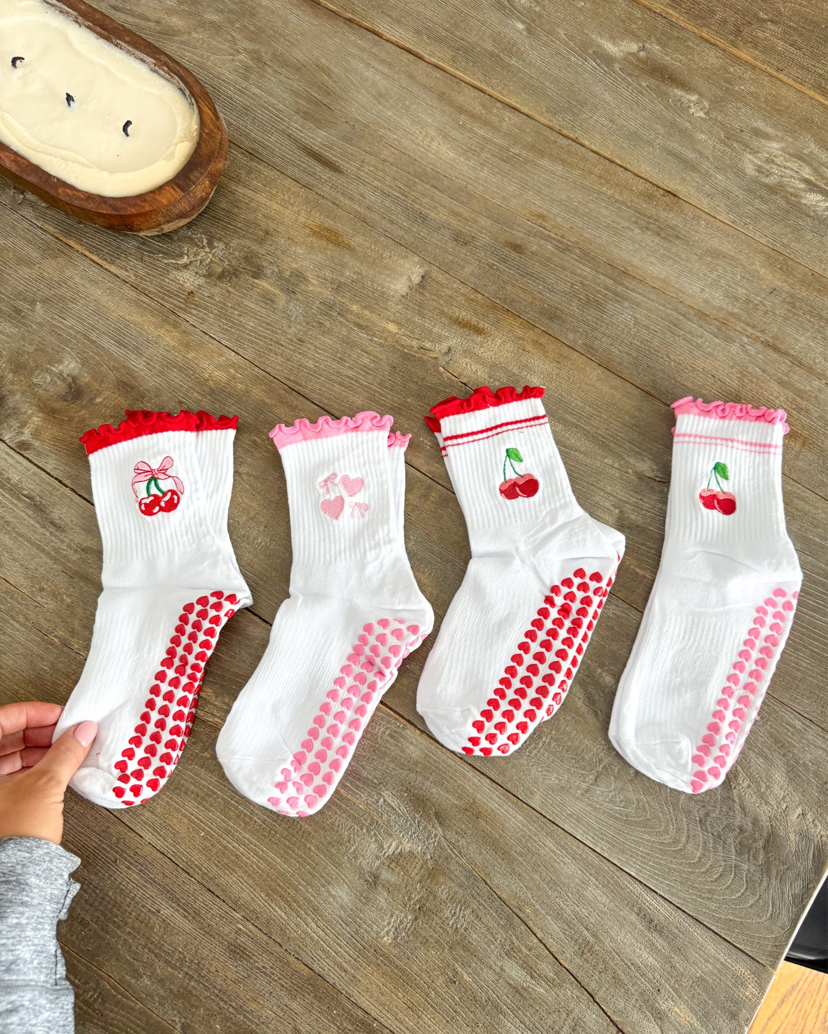 Cute ruffle grip socks for my Pilates-loving girls 🍒 #pilates #reformer #socks 

#LTKselfcare #LTKmomlife #LTKValentine