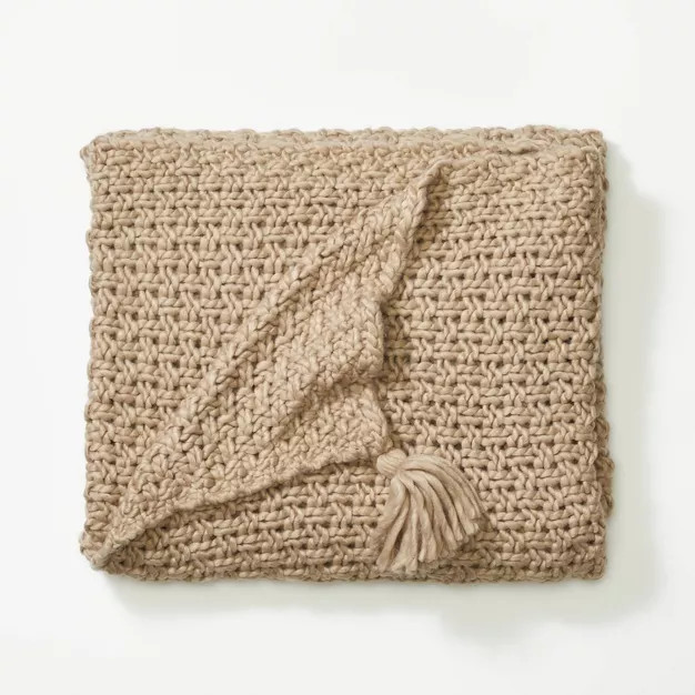 Chunky Knit Throw Blanket - Threshold™ designed with Studio McGee | Target