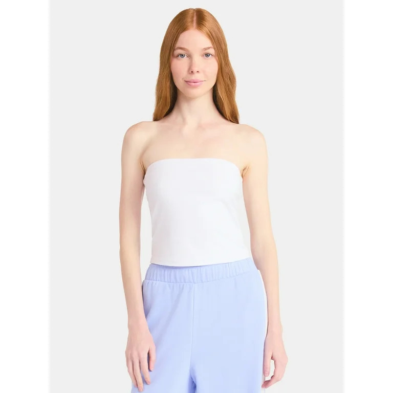 No Boundaries Game Day Cropped Tube Top, Women's | Walmart (US)