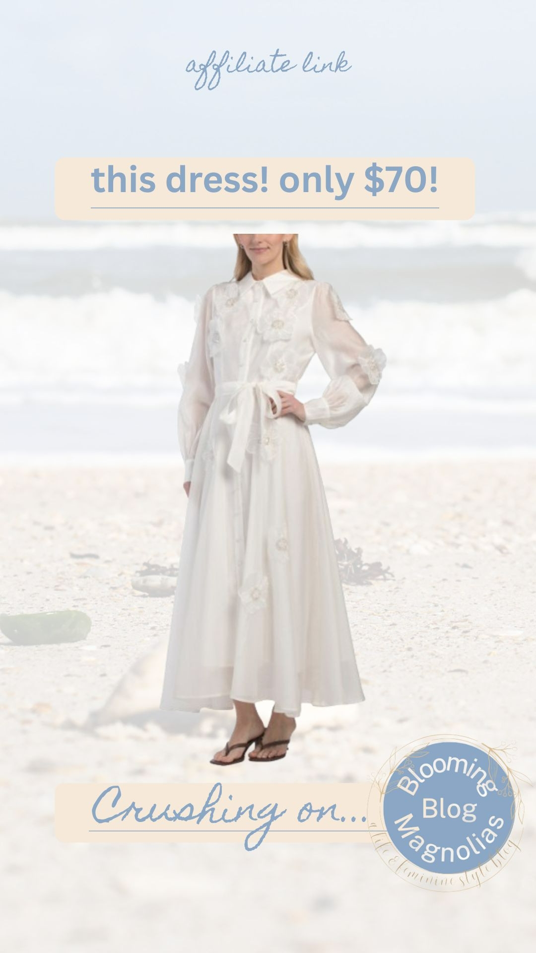 This dress is gorgeous and only $70! It would be perfect worn for a baptism, baby shower, wedding rehearsal, and more. Linking more options below.  

 