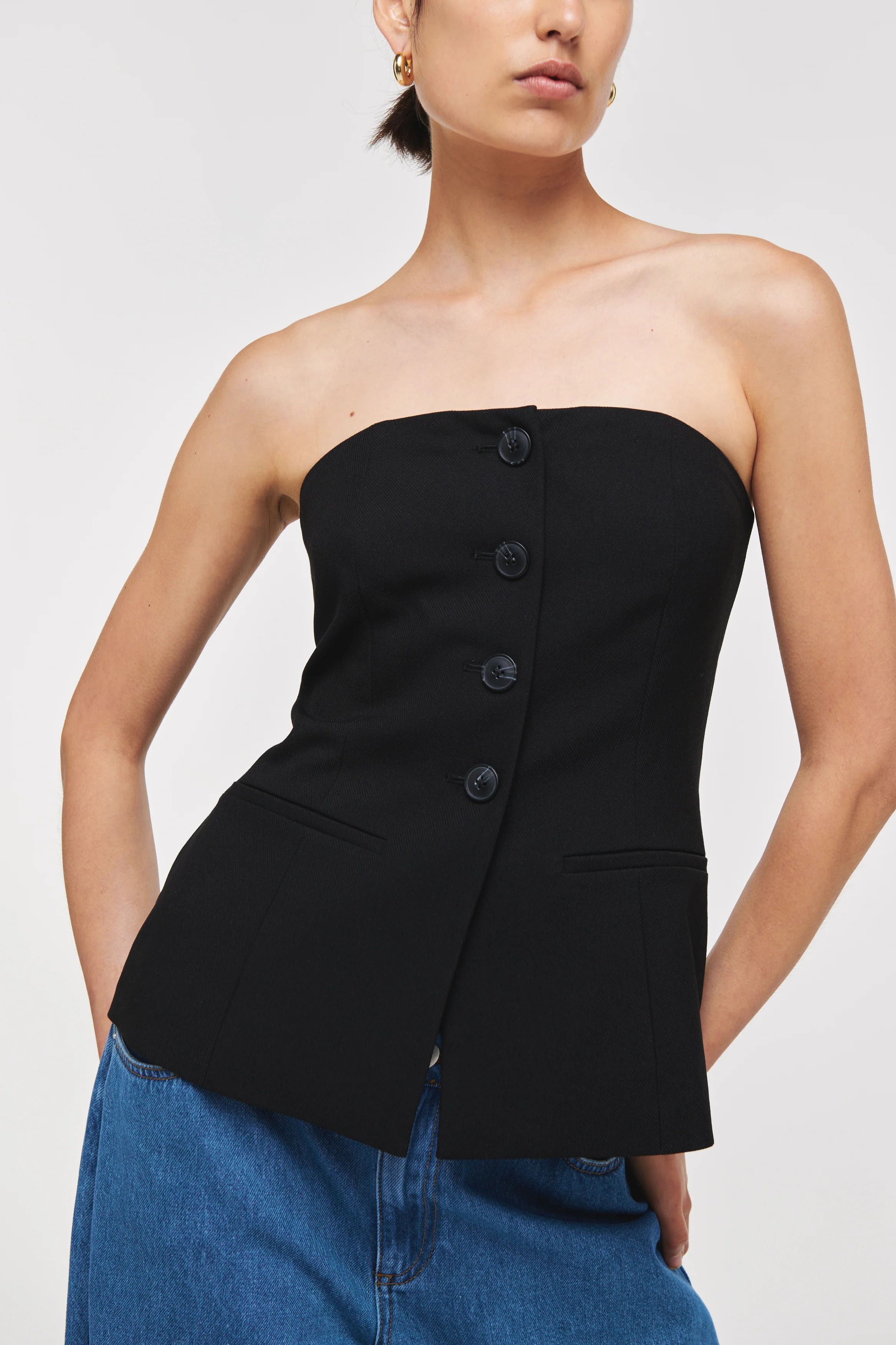 Ken Strapless Tailored Bustier | Aligne UK