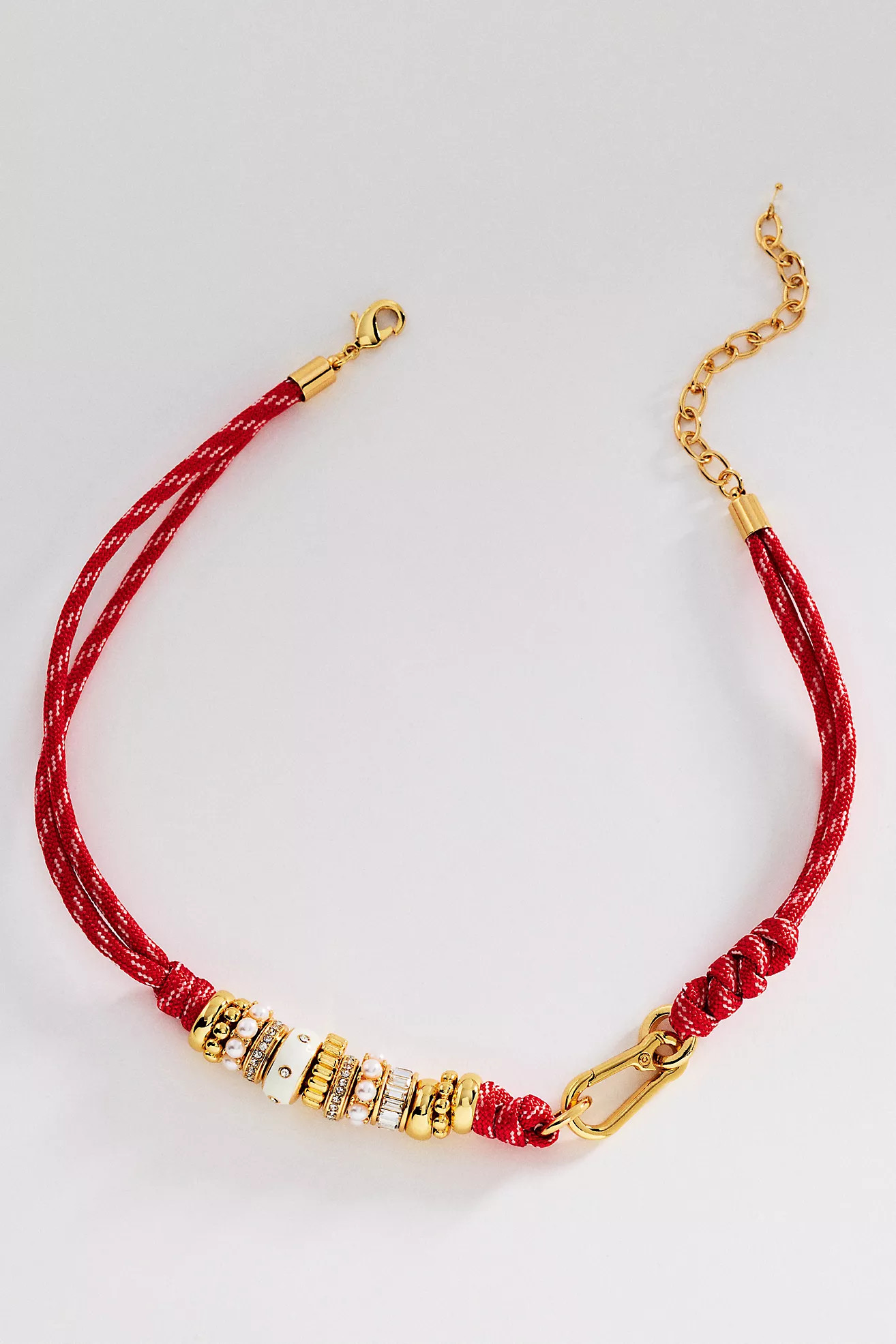 Donut Beaded Cord Necklace | Anthropologie (US)