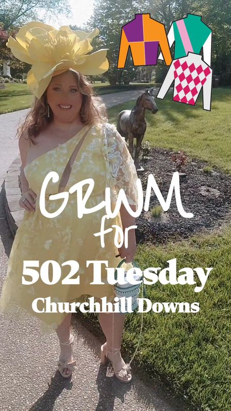 GRWM for 502 Tuesday at Churchill Downs! Happy Derby Week! #derby #louisville #fascinator #derbydress #heels #plussize #midsize #livinglargeinlilly #grandmillennial 

#LTKmidsize #LTKplussize #LTKshoecrush