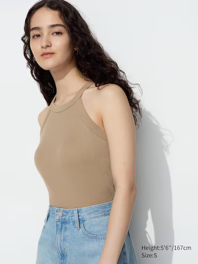 Halter Neck Bra Sleeveless Top | UNIQLO US | UNIQLO (US)