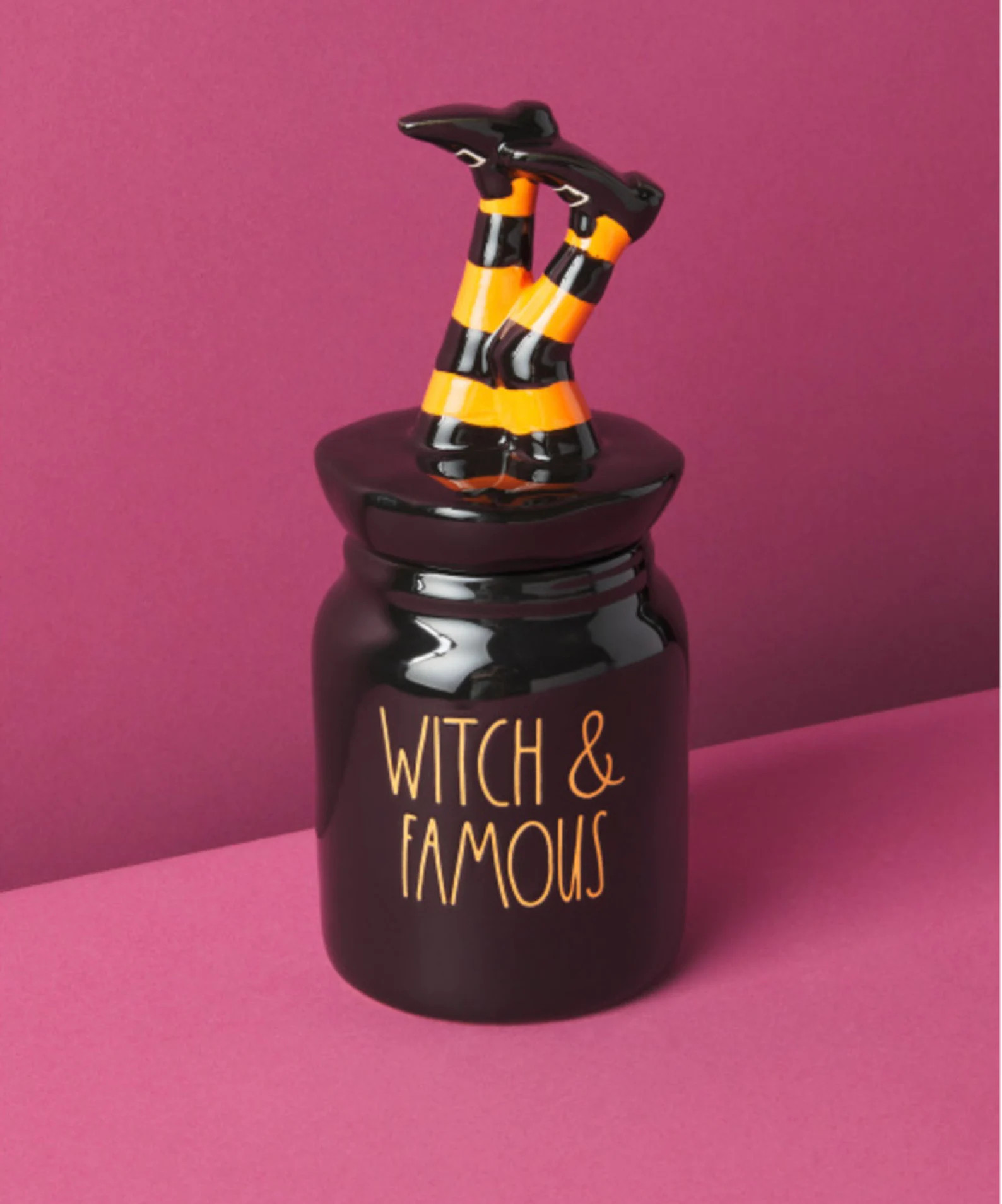 Rae Dunn "witch AND Famous" Canister W/leg Topper - Etsy | Etsy (US)