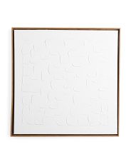 30x30 White Plaster Thumbnail Wall Art | Marshalls