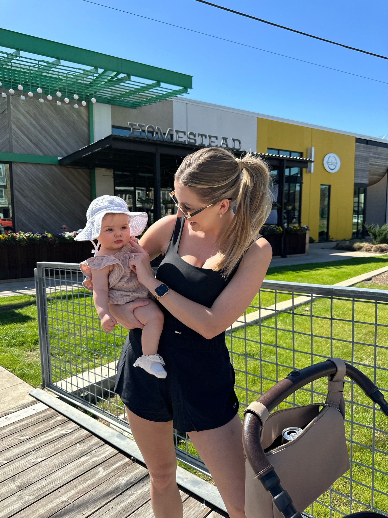 Spring walk outfit. Wearing a S in the athletic romper. Also linked my baby girls outfit & sun hat!

#LTKSeasonal #LTKfitness #LTKbaby