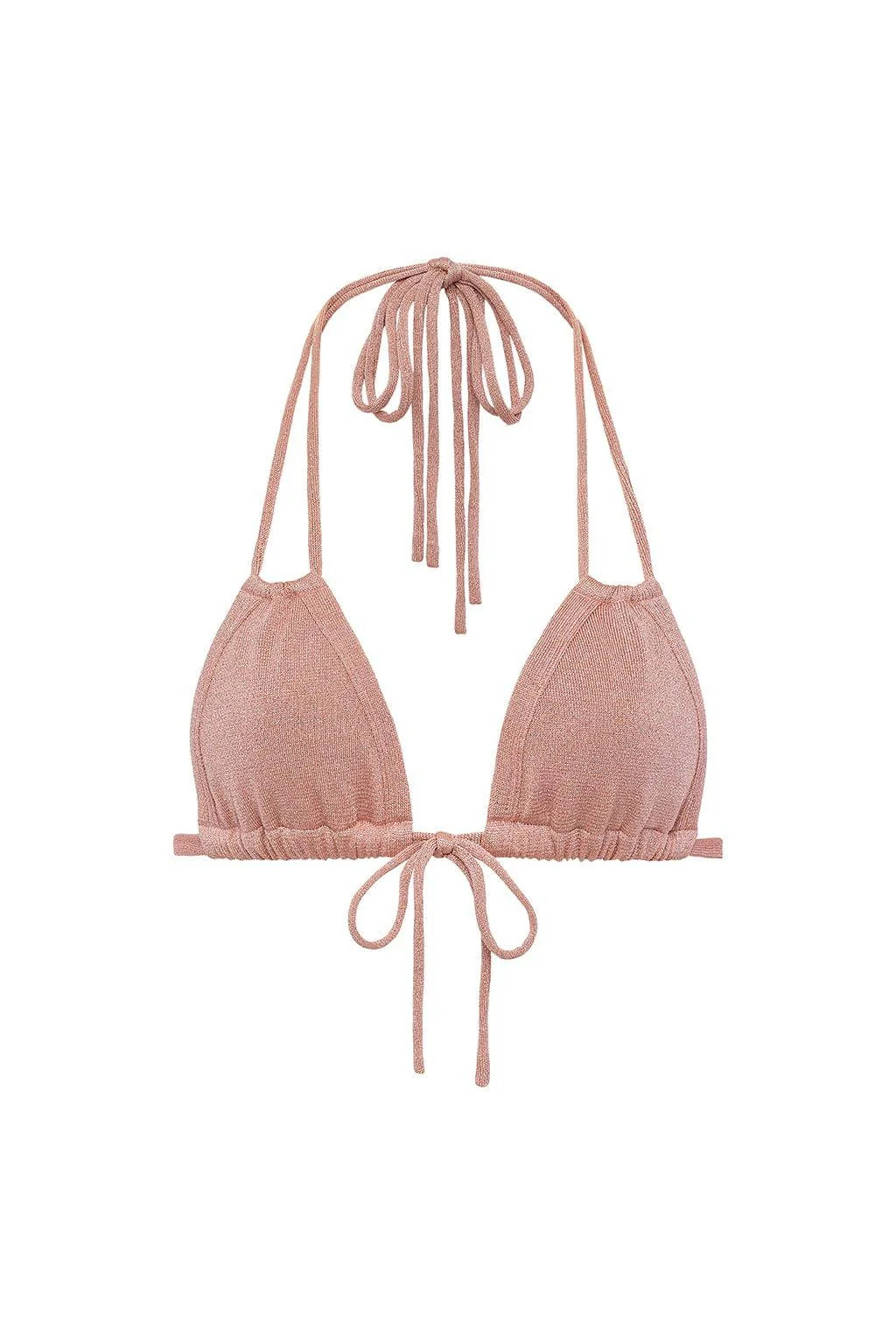 Prima Pink Sparkle Euro Bow Bikini Top | Montce