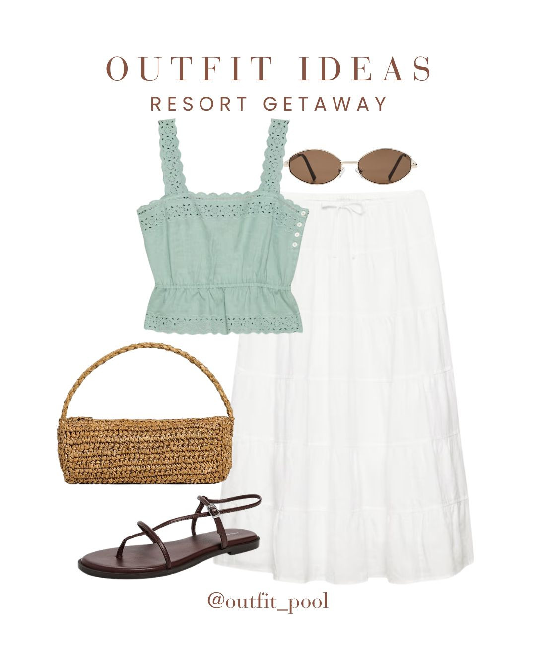 Resort getaway fits = unlocked 🌴✨ Serving effortless resort wear for your next vacation — breezy, chic, and made for sun-soaked days & golden hour nights 🙌 ☀️ Flowy dresses & matching sets for daytime exploring 👙 Swim + cover-ups for poolside lounging 👜 Raffia bags, sandals & accessories to complete the vibe To shop these outfits, check the LTK shop link in bio 🛍️💌 (Resortwear, Resort Wear Outfits, Vacation Outfit Ideas, Beach Vacation Style, Tropical Outfit Inspiration, Summer Resort Style, Poolside Outfit, Beach Club Outfit, Chic Vacation Looks, Linen Resort Outfits, Flowy Dresses, Coordinated Sets, Euro Summer Style, Coastal Chic Outfit, Island Vacation Outfit, Luxury Vacation Style, Holiday Outfit Ideas, Effortless Summer Style, Neutral Vacation Outfits, Vacation Wardrobe Essentials, Summer Outfit Inspiration) 

 #LTKgrwm #LTKootd #LTKTravel