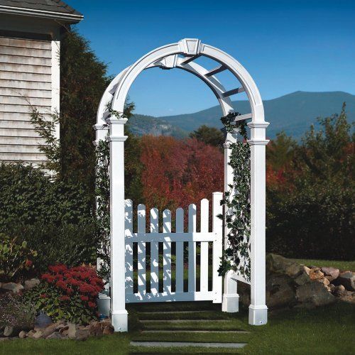 48.5"W Vinyl Cottage Picket Gate - Walmart.com | Walmart (US)