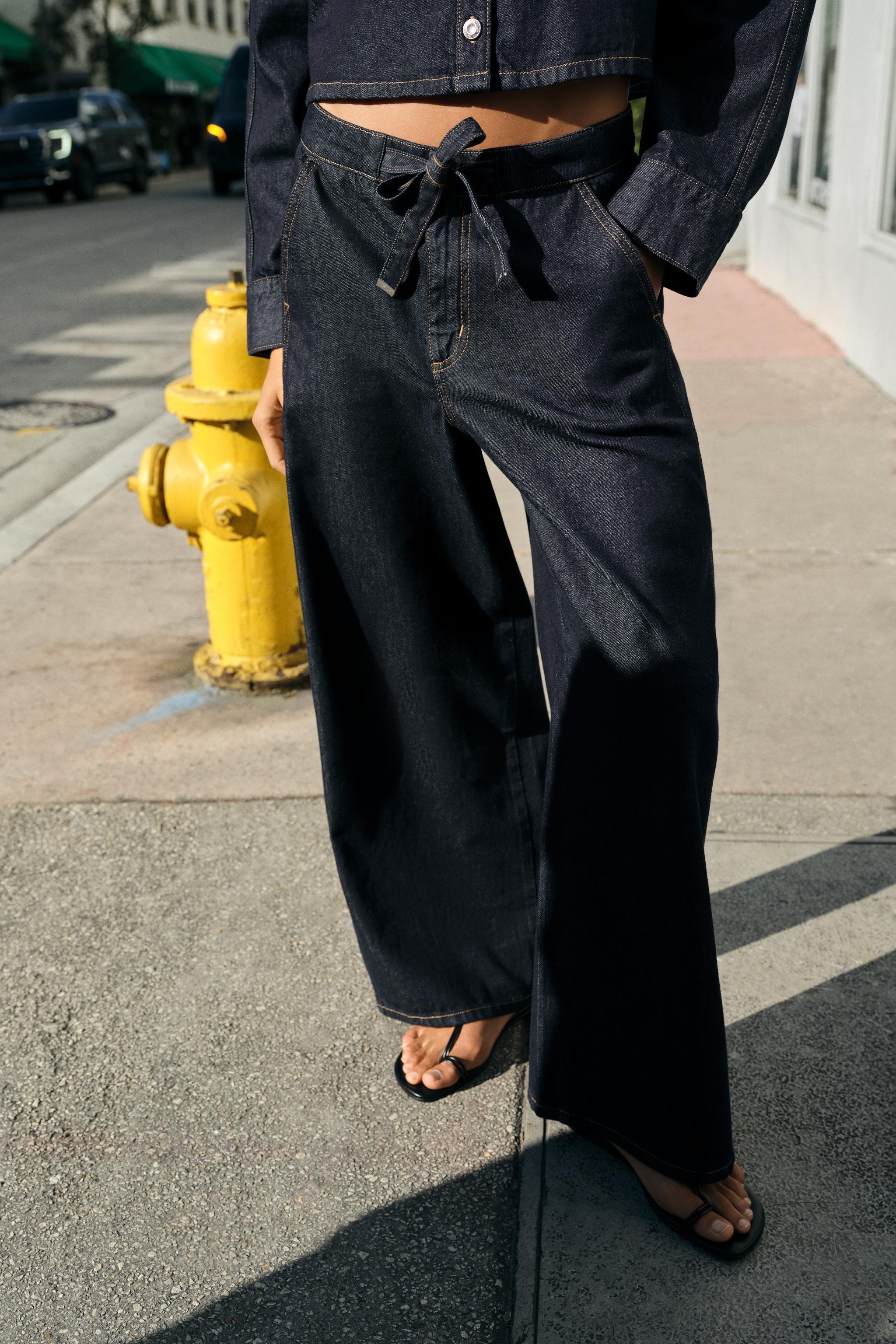 Z1975 HIGH WAIST JOGGER WIDE LEG JEANS | Zara US