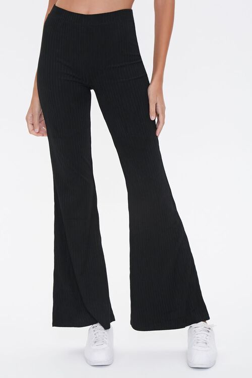 Ribbed Knit Flare Pants | Forever 21 (US)