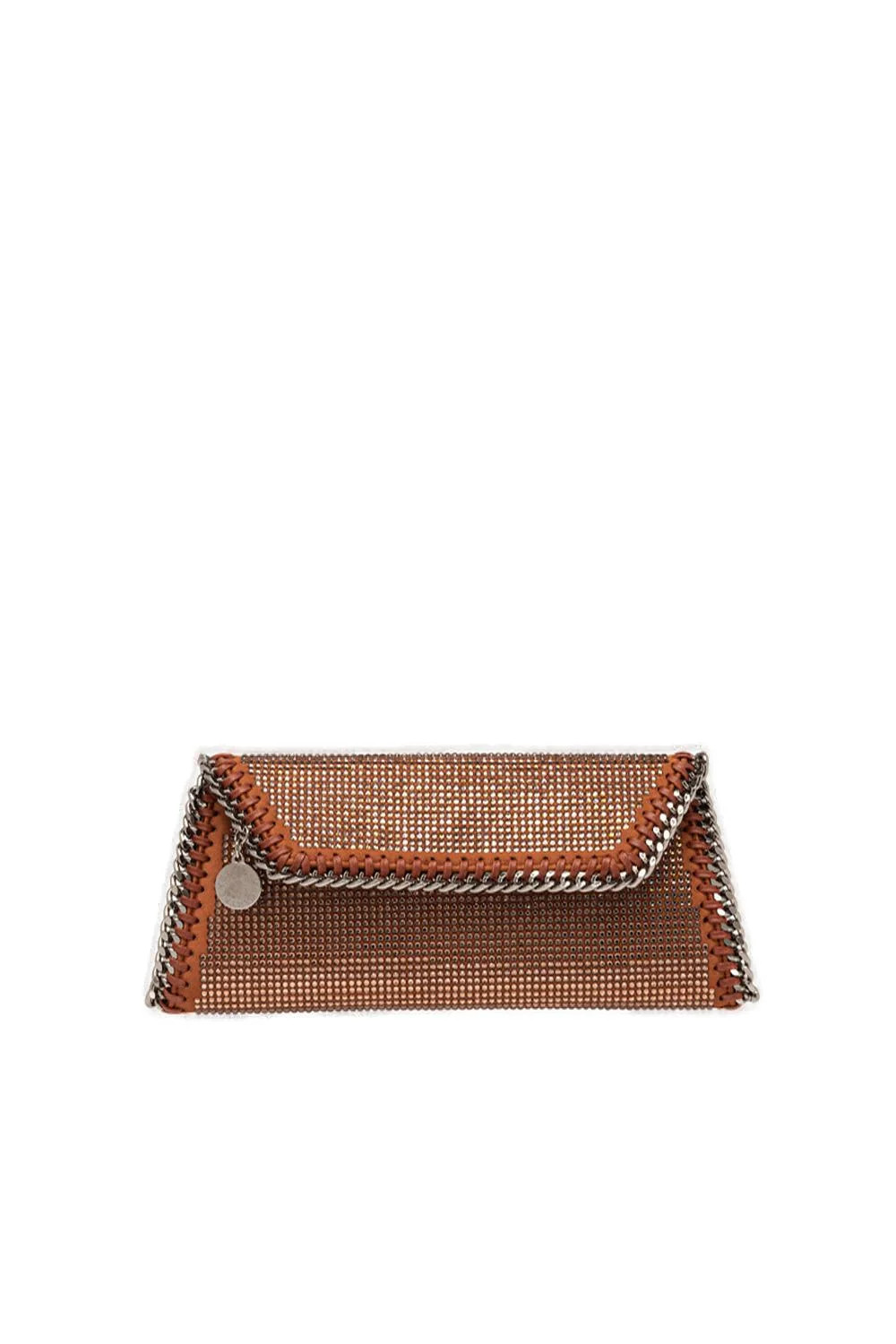 Stella McCartney Falabella Embellished Chain-Linked Clutch Bag | Cettire Global