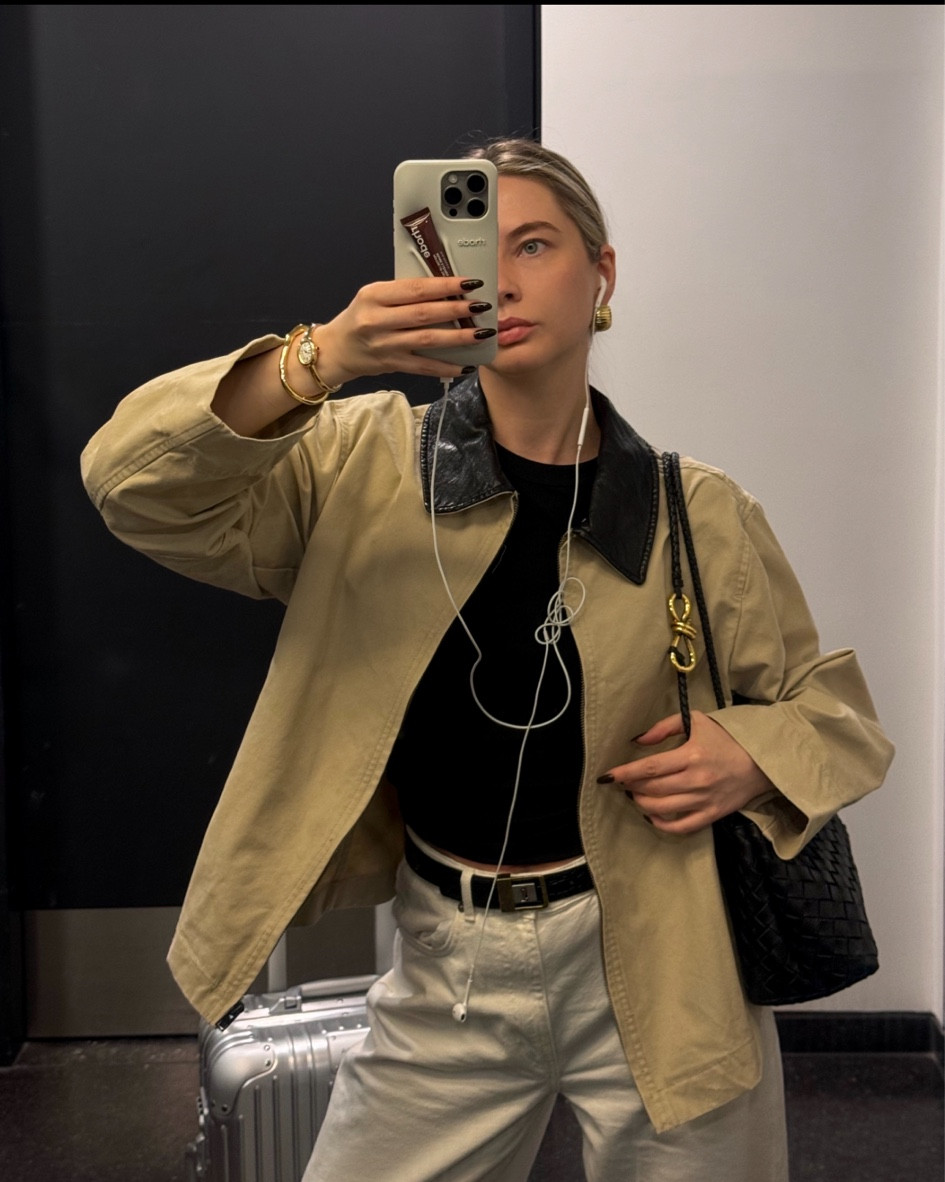 casual airport outfit wearing my new barn jacket 

#FashionMonth #LTKautumn #LTKeurope