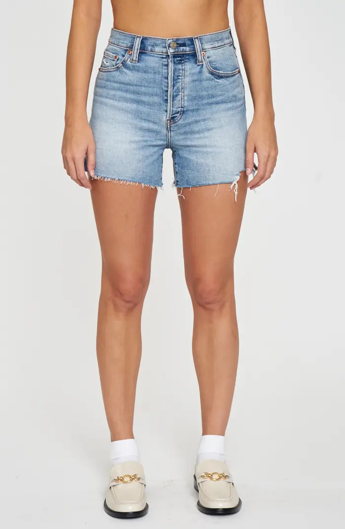 Bottom Line Distressed Cutoff Denim Shorts | Nordstrom