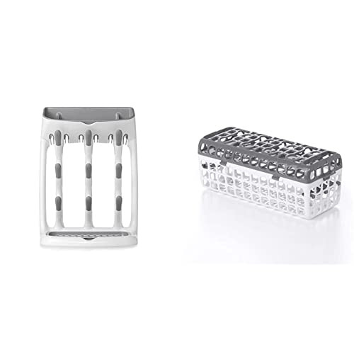 OXO Tot Space Saving Drying Rack + Dishwasher Basket for Kitchen | Amazon (US)