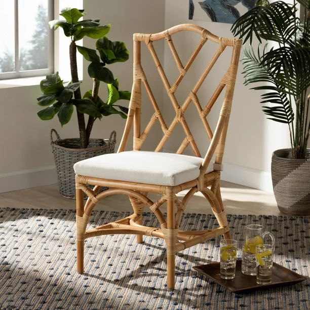 Baxton Studio Sonia Club Chair, Natural | Walmart (US)