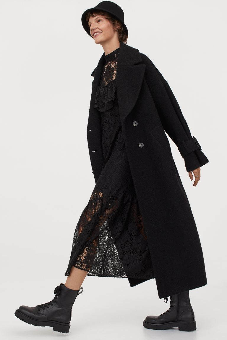 Lange jas van wolmix | H&M (DE, AT, CH, NL, FI)