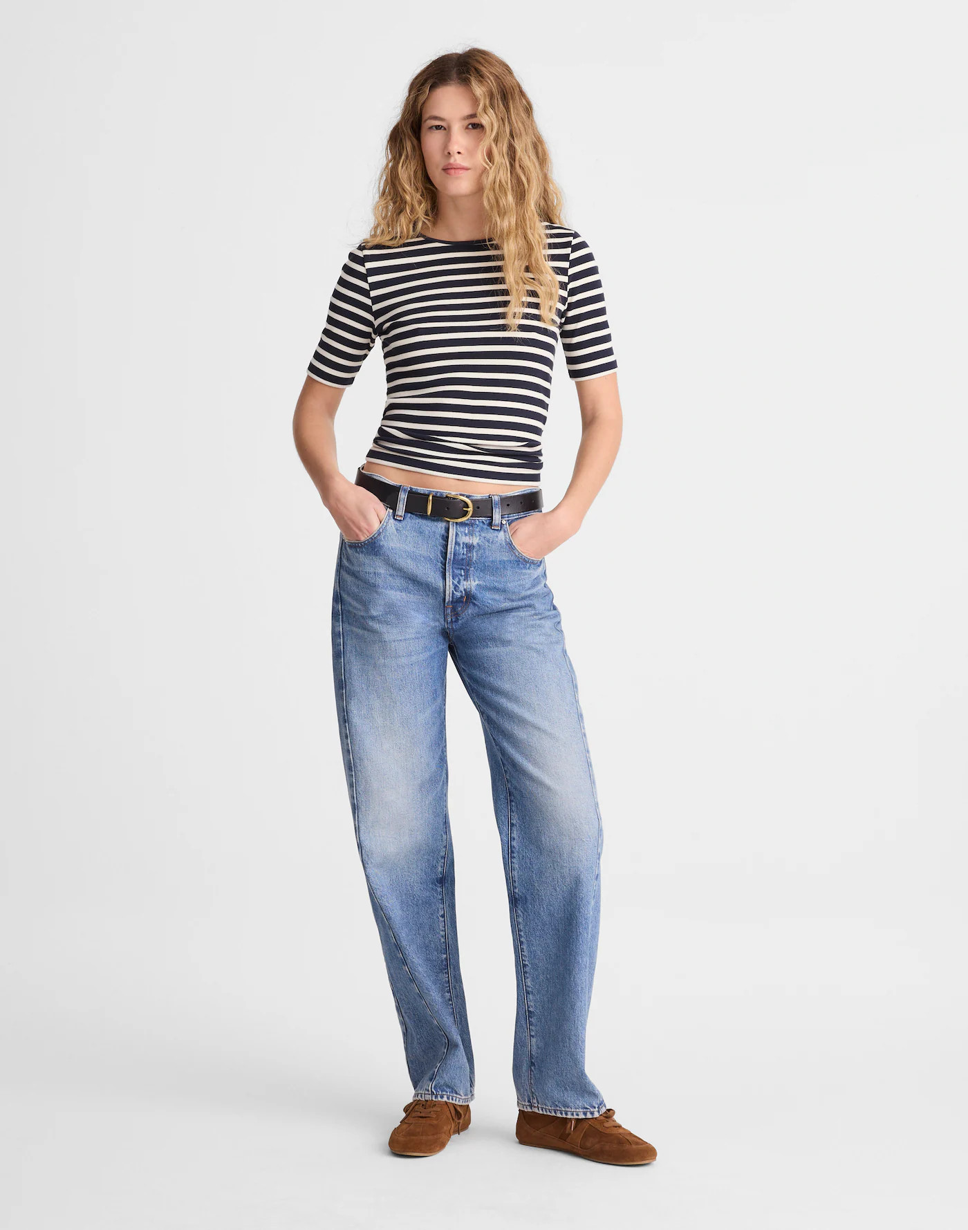 The 9-9 Tee in LuxeRib | Madewell