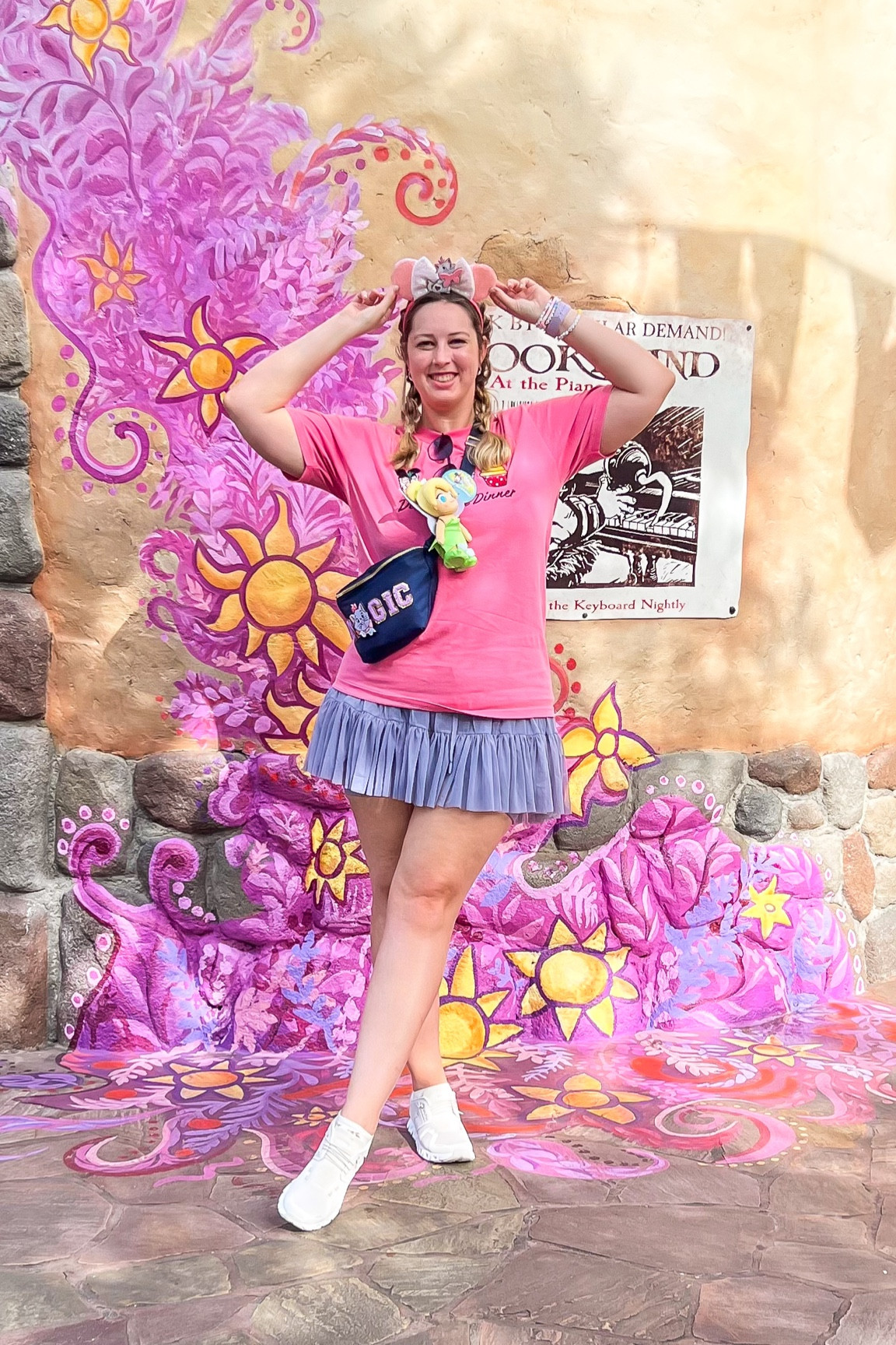 Magic kingdom ootd - Disney girl dinner embroidered tee from doodlebug boutique (size large), Popflex pirouette skort (blue mist size x-large), on cloud x 5 sneakers (size 9 1/2), Marie the cat ears from Etsy, amazon belt bag with Marie patch from hobby lobby, Tinkerbell nuimo plush from shopdisney 

Midsize, midsize outfit, size 10, ootd, Outfit inspo, Marie finds, Disney parks Outfit, Disney bound,  under $50 outfit, affordable outfit, casual outfit, Disney magic kingdom , Etsy finds, Disney outfit, Mickey ears, minimal Disney style, #ltkdisney, Disney ears, Disney aesthetic, theme park outfit, Disney parks outfit ideas, comfy Disney outfit, small business finds,

#LTKMidsize #LTKTravel #LTKStyleTip