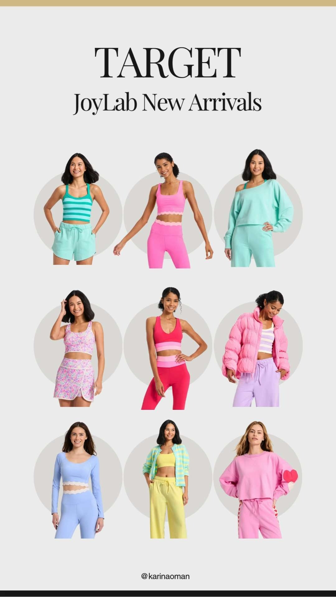 Loving the new JoyLab arrivals at Target 💗✨ This latest drop features a bold, mood-boosting color palette. Perfect for workouts, errands, or everyday athleisure looks. 

These comfortable, stylish activewear essentials are such a fun way to brighten your closet and beat the post-holiday winter blues. 👟❄️

#TargetStyle #JoyLab #TargetFinds #TargetNewArrivals #AthleisureWear #WorkoutOutfits #WinterAthleisure #ActivewearStyle #AffordableActivewear #LTKActivewear #EverydayAthleisure  

 #LTKGiftGuide #LTKfitnessgoals #LTKActive