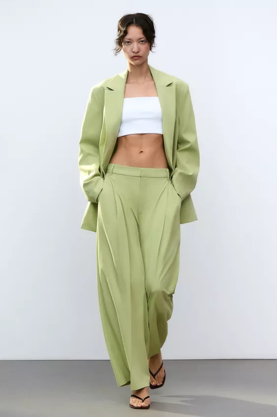 BELTED SUIT PANTS | Zara US
