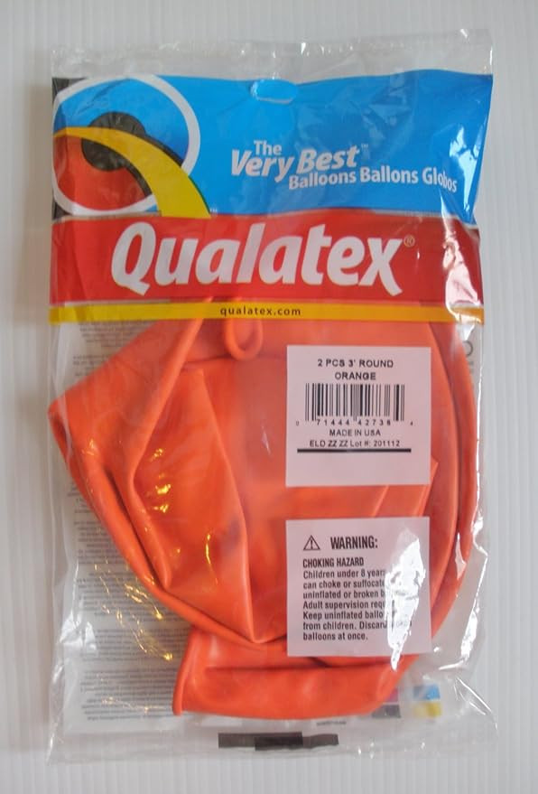 Qualatex 36" Round Latex Balloons (Orange) | Amazon (US)