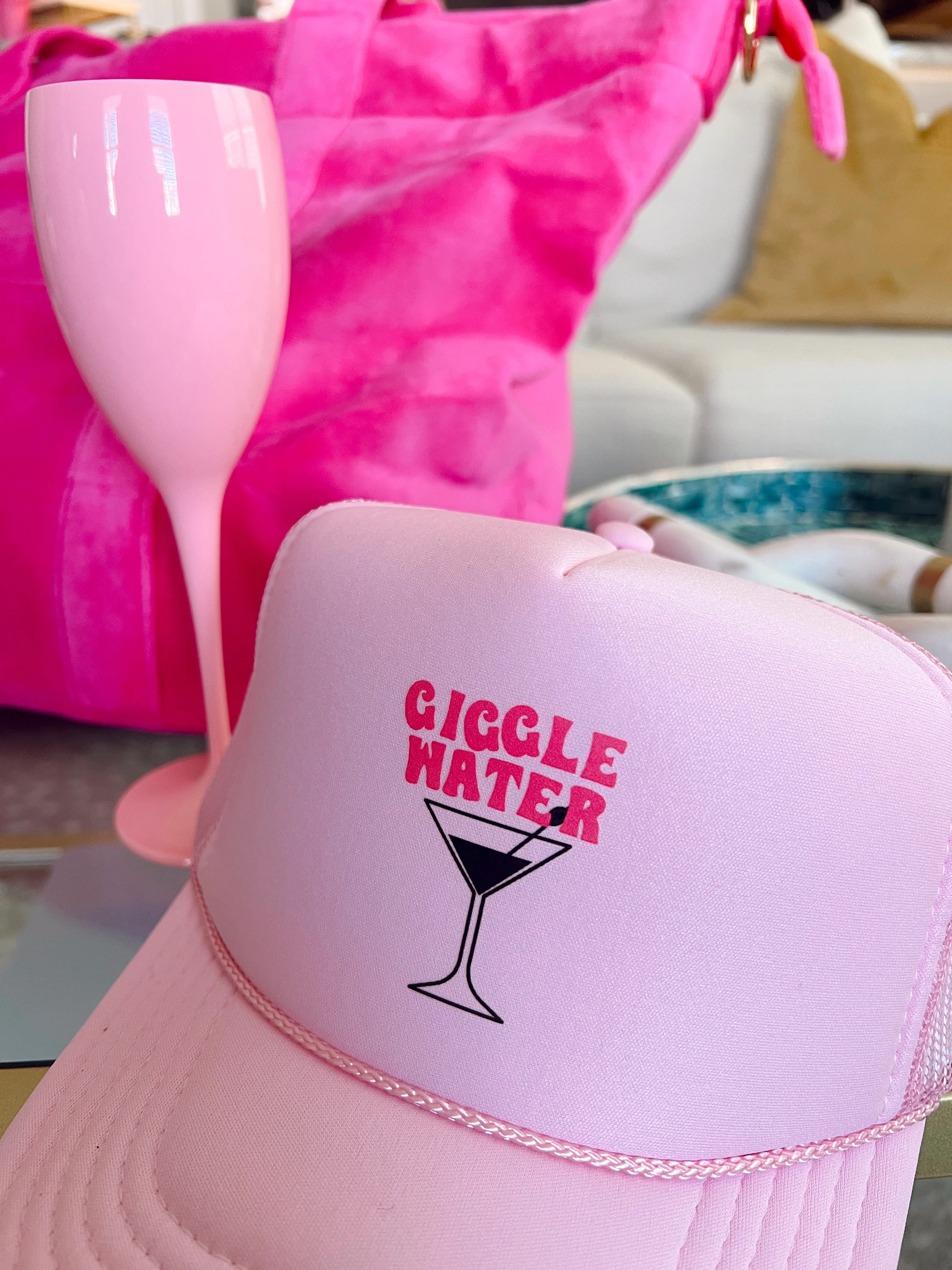 Giggle Water Trucker Hat | KenzKustomz