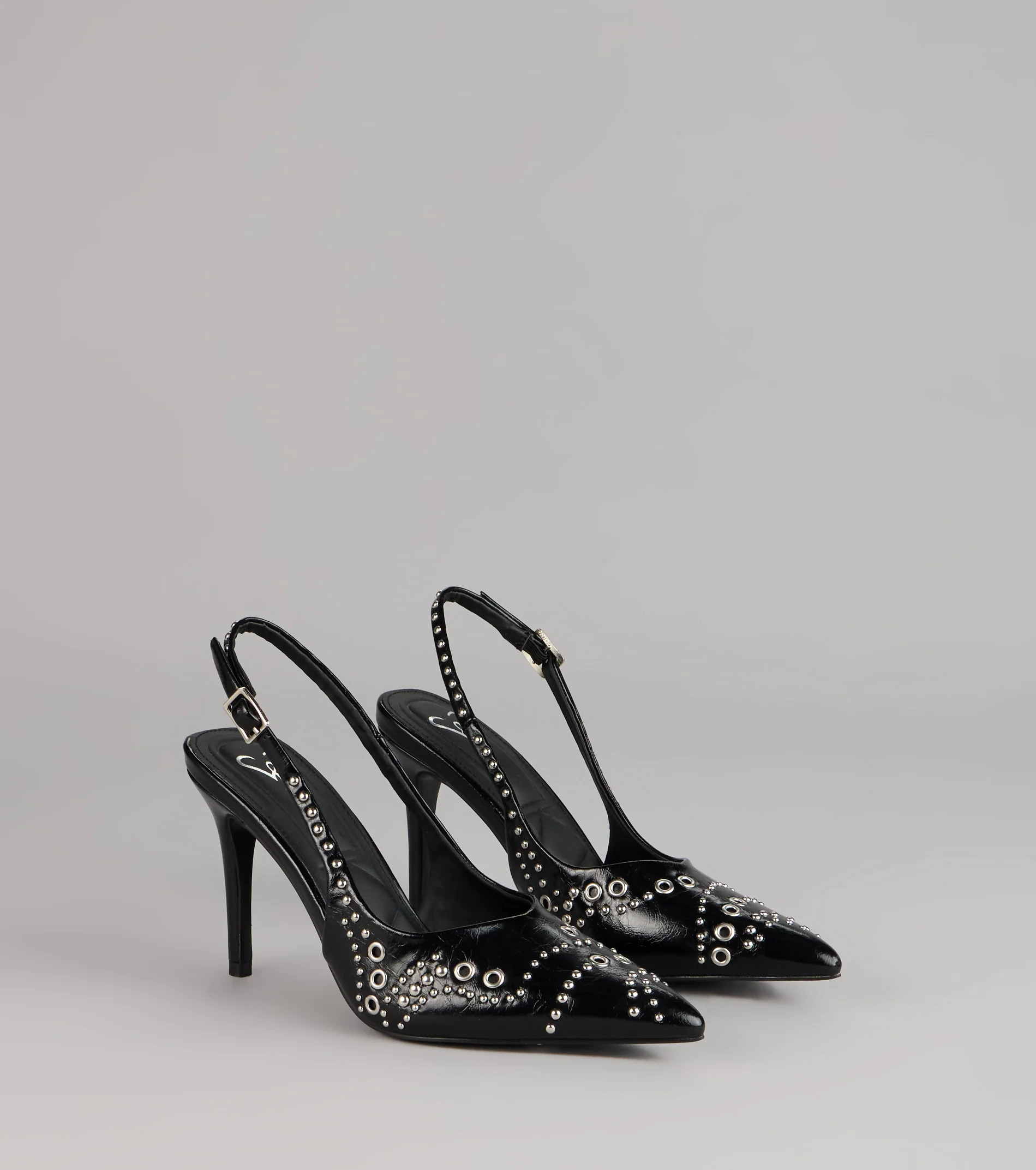 Sharp Plans Only Grommet Slingback Heels | Windsor Stores