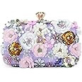 Lanpet Women Clutches Flower Evening Handbag Chain Strap Shoulder Bag | Amazon (US)