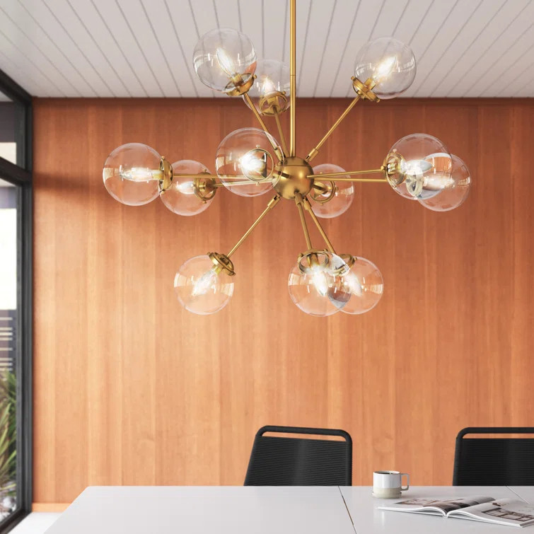 Sutter 12-Light Glass Sphere Chandelier | Wayfair North America