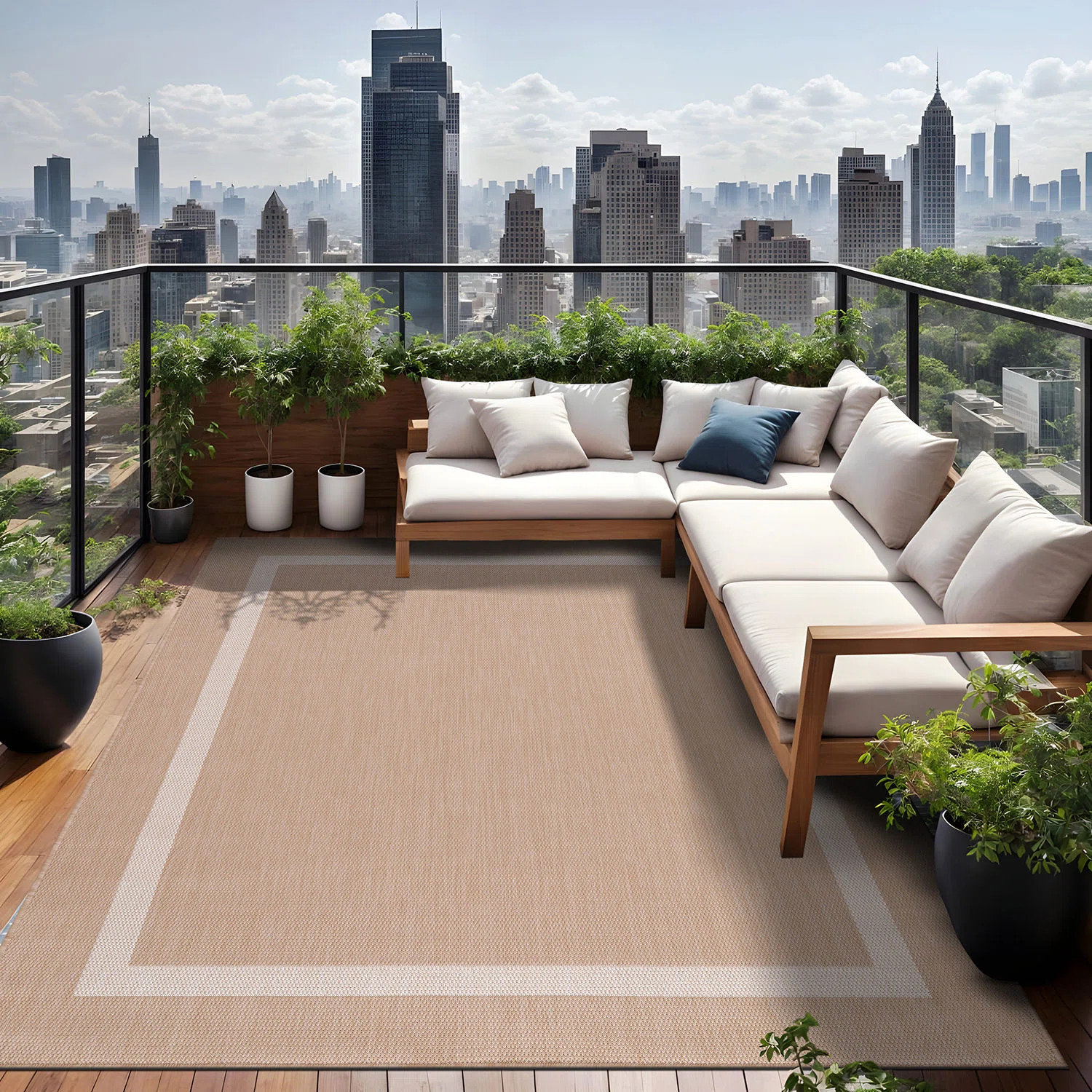 Waikiki Beige Indoor/Outdoor Rug | Wayfair North America