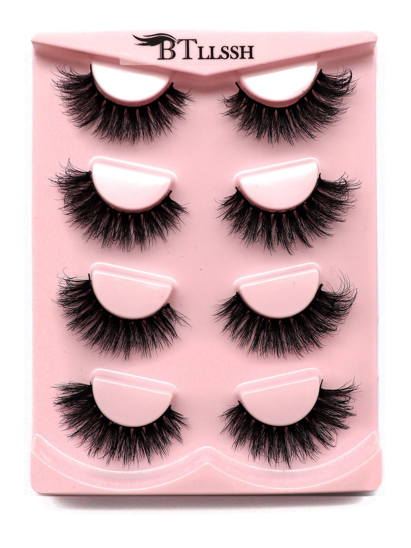4pairs Full Strip Cat Eye False Eyelashes | SHEIN