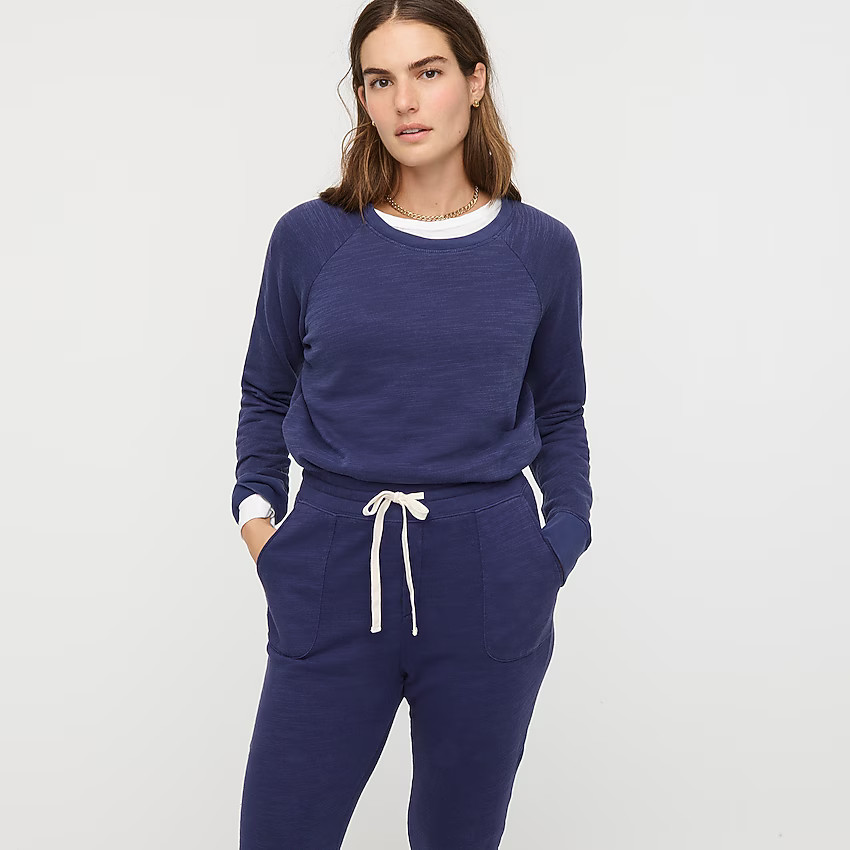 Vintage cotton terry crewneck pullover | J. Crew US