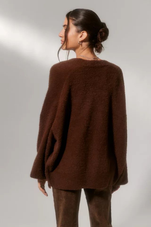 UO Thea Fuzzy Cardigan | Urban Outfitters (US and RoW)